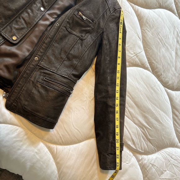 Simply Fantastic Danier Leather Moto Jacket (Chocolate Brown) - Picture 8 of 14